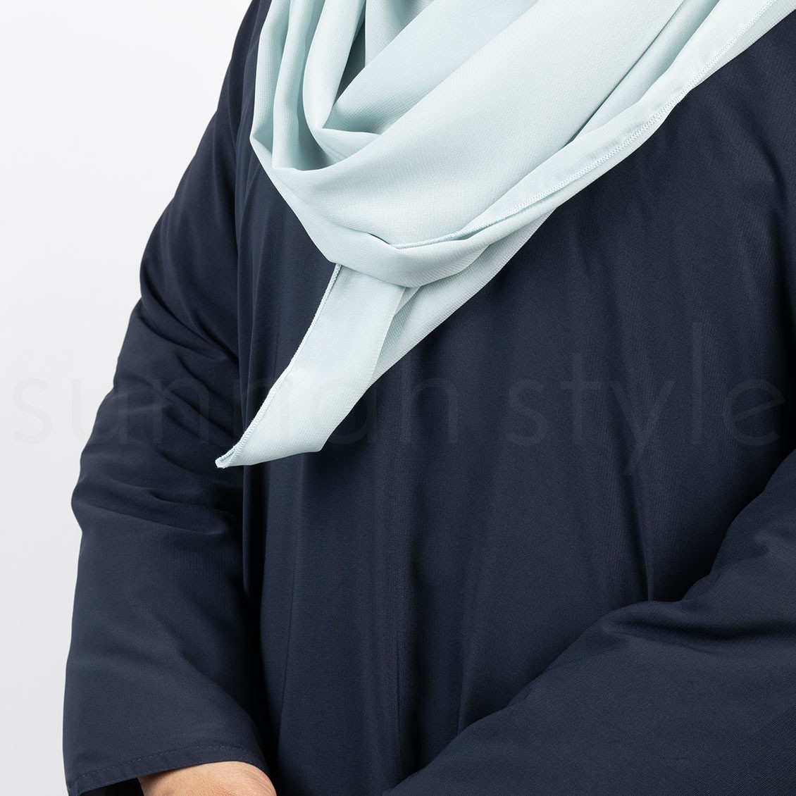 Sunnah Style Plain Closed Abaya Plus Navy Blue